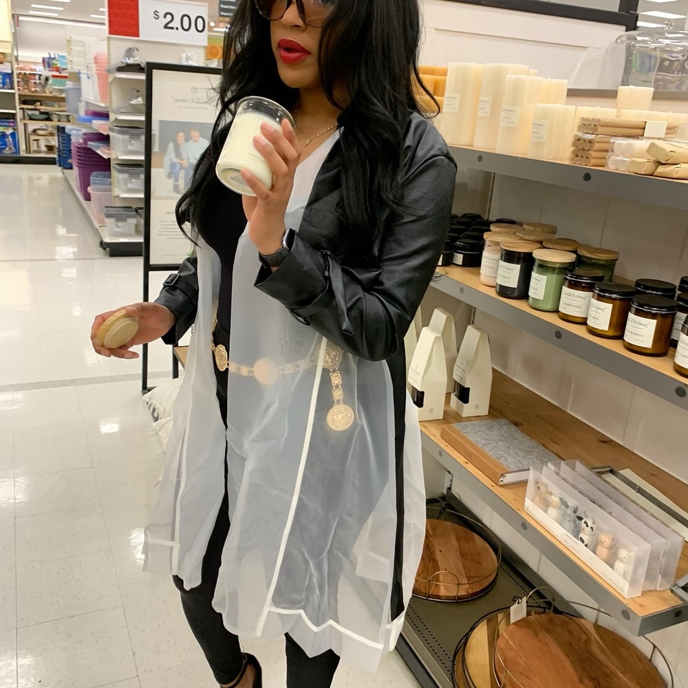 Vanity Pink Boutique Vegan Leather  Trench